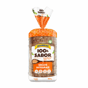 Pão de Forma 100% Sabor (Grãos Integrais e Zero Lactose) - 400g