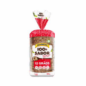Pão de Forma 100% Sabor (12 Grãos Zero Lactose) - 400g
